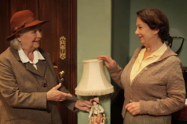 Sarah Thomas and Judy Cornwall in A Murder is Announced. Picture: contributed