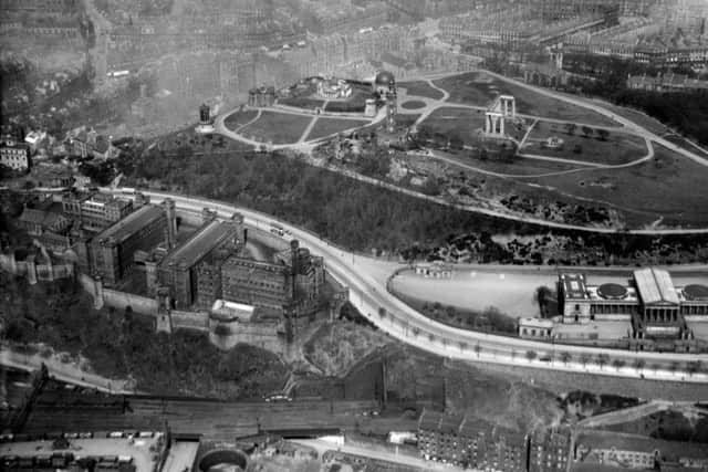 Above Calton Jail, Edinburgh, May 1927 Picture: RCAHMS