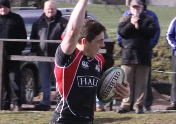 Mark Bertram scored the fourth try for Watsonians