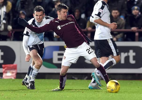 Danny Swanson has had limited game-time for Hearts this season. Pic: Lisa Ferguson