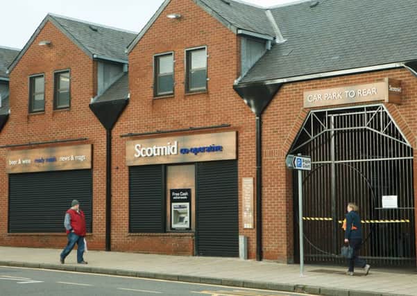 The new Scotmid on East Mains Street, Broxburn, cannot be  used due to a fire. Picture: Toby Williams