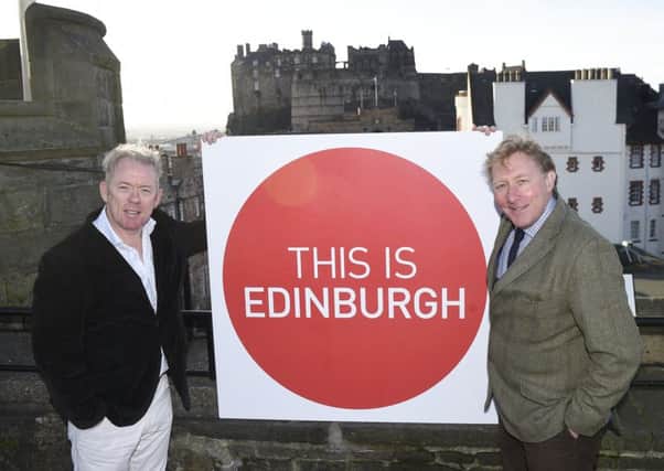 John Donnelly of Marketing Edinburgh, left, and Denzel Skinner, chairman of Essential Edinburgh. Picture: Greg Macvean
