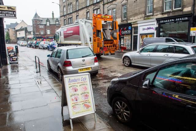Parking and loading bays along Roseburn Terrace face being scrapped. Picture: Ian Georgeson