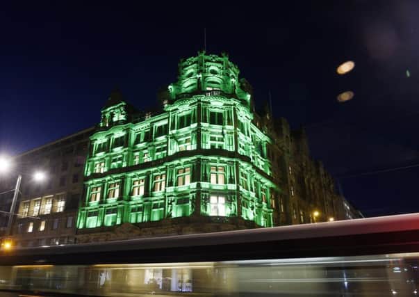 Jenners turns green in support of the environment. Picture: Greg Macvean