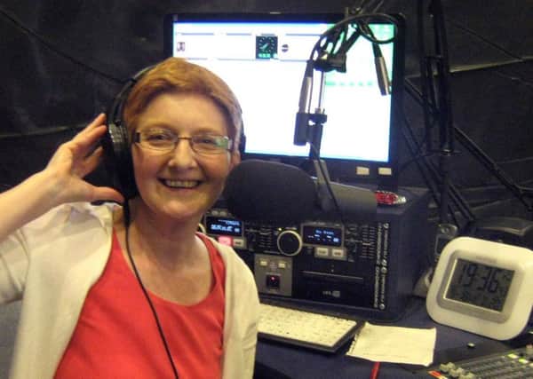 Angie Townsend work as a DJ on Radio Saltire. Picture: supplied