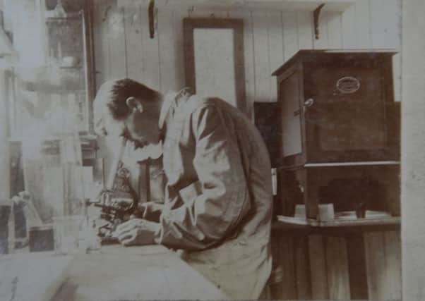 A physician at work at the Royal College  in the late 1800s