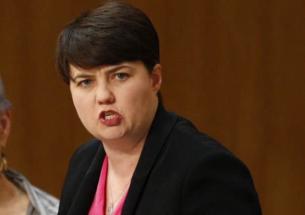 Ruth Davidson is the one to rein in John Swinney. File picture: Andrew Cowan/Scottish Parliament
