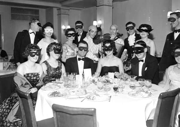 Corstorphine Round Table holds a St Valentine's night masked ball in the Adam Rooms in 1962.