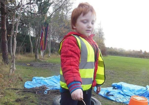 Five-year-old James Cairns enjoys the activities. Picture: contributed