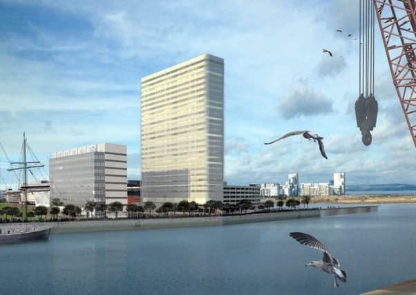 An artist's impression of the planned hotel development at Ocean Terminal. Picture: contributed