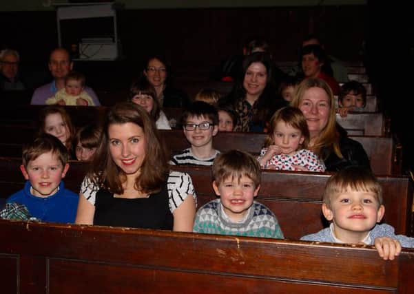 Rachel Connelly of the Scottish Historic Buildings Trust with the audience at a children's screening. Picture: Scott Louden