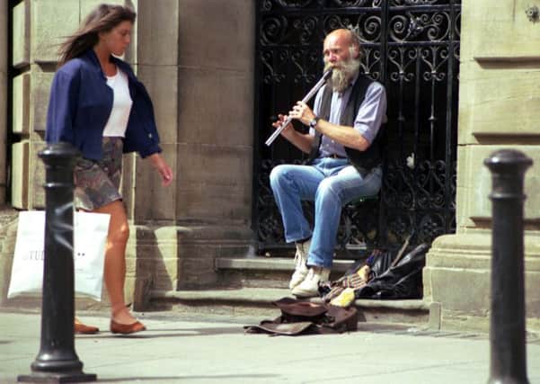 Buskers have come under fire from former Glasgow Museums boss Julian Spalding. Picture: Ian Rutherford