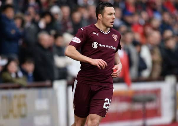 Don Cowie made his Hearts debut in the original Scottish Cup tie against Hibs. Pic: SNS