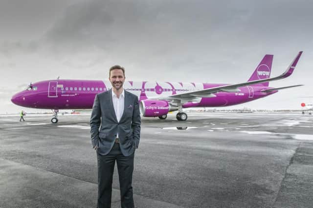 Skuli Mogenson said he was 'very pleased' to announce Edinburgh as WOW Air's third departure point in the UK. Picture: WOW Air
