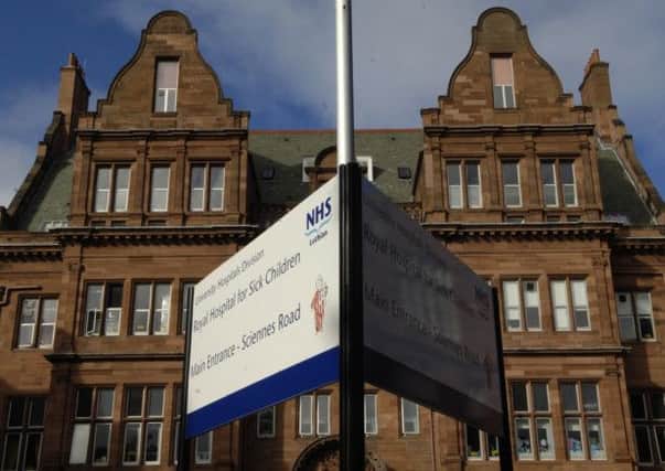 Sick Kids hospital, Edinburgh. File picture: Rob McDougall