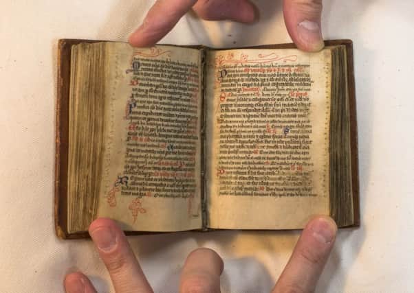 The book was written in Scotland 700 years ago. Picture: Stewart Hardy