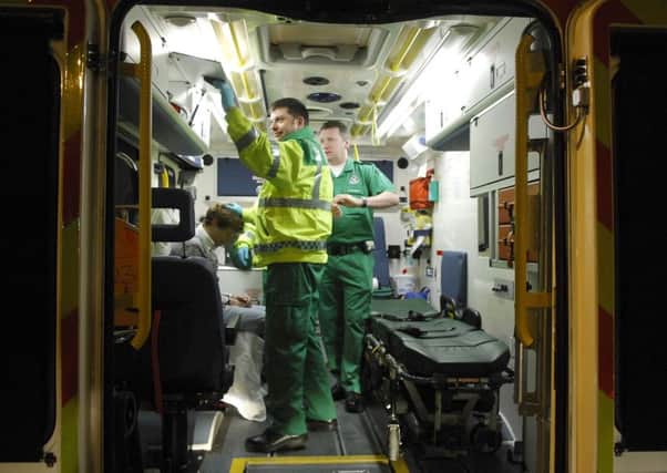 Ambulance call-outs rose over the festive period. Picture: Jane Barlow
