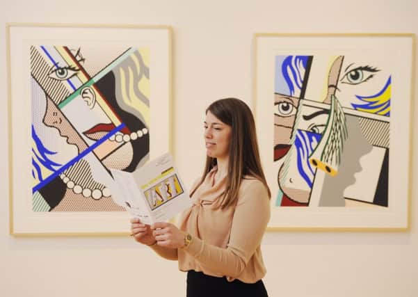 Lucy Askew, senior curator at Scottish National Gallery of Modern Art at the Lichtenstein exhibition.   Picture: Greg Macvean