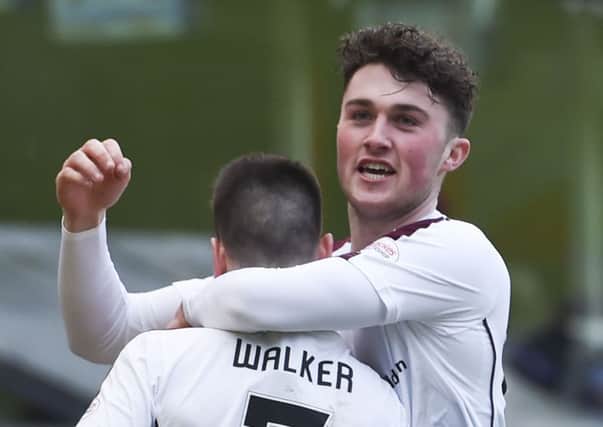 John Souttar was called from the bench following the sending-off of Jordan McGhee and impressed despite being  subjected to abuse from the stands