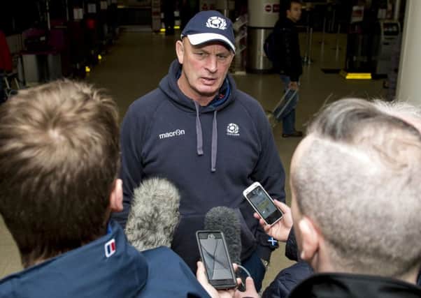 Vern Cotter faces the media before flying out to Rome with his squad