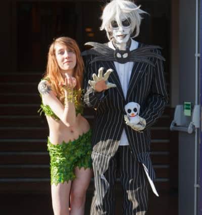 Eilidh as Poison Ivy and David Laidlaw as Jack Skellington. Picture: Toby Williams
