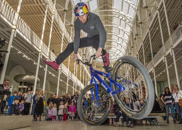 Danny MacAskill at the museum last year. Picture: Steven Scott Taylor