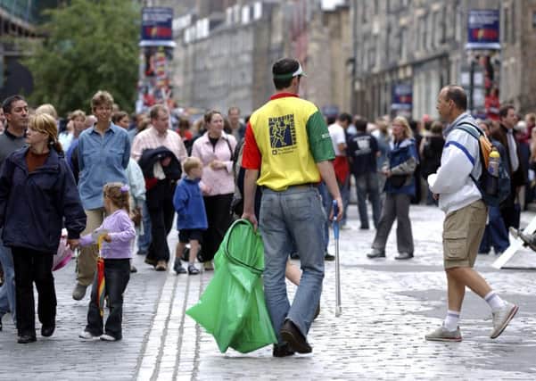 Festivals chiefs want to see cleaner streets so the capital becomes more inviting to visitors. Picture: Sandy Young