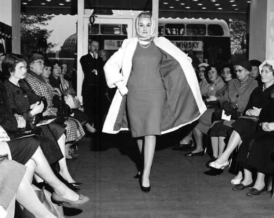A fashion show takes place in Wetheralls in Princes St in 1962.