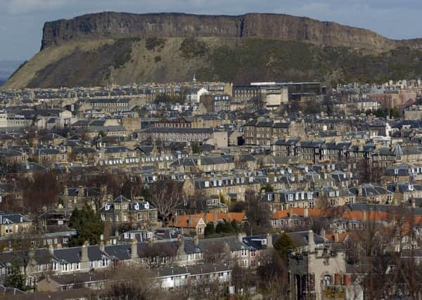 Salisbury Crags as seen from Blackford Hill. Picture: Jane Barlow