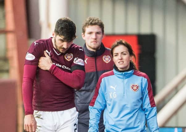 Callum Paterson has been sidelined by a shoulder injury. Pic: Ian Georgeson
