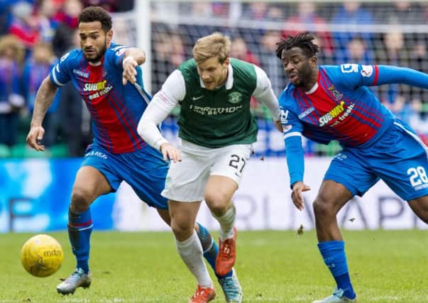 Niklas Gunnarsson wasnt worried as Inverness pushed five men forward to try and force extra time