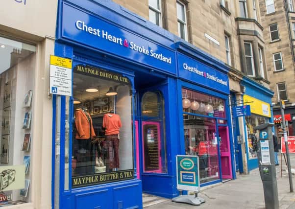 The 
Chest Heart and Stroke shop where thieves stole the expensive leather jacket. Picture: Ian Georgeson