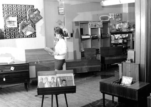 The record department of Telectra House in Great Junction Street, Leith, 1967.