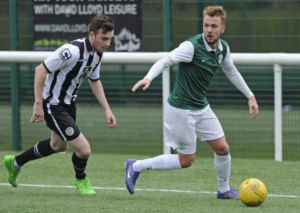 Danny Handling played the first-half in Hibs Under-20s' match. Pic: Neil Hanna