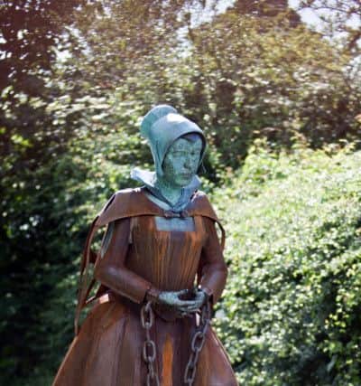The statue of 'witch' Alice Nutter in Roughlee (Picture: Graham Demaline)
