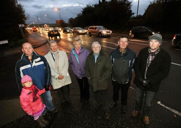 Campaigners protest against development plans at Cammo. Picture: Jane Barlow