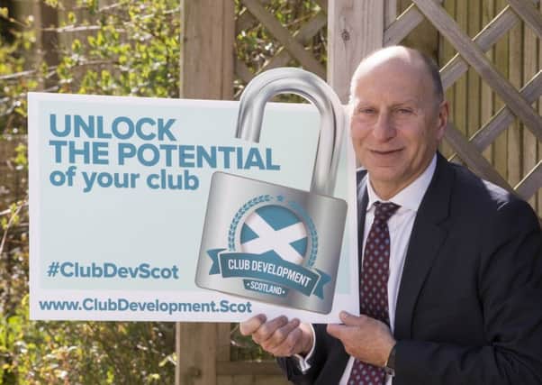 Bryan Jackson at the launch of the new Supporters Direct Scotland initiative