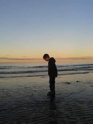 Annemarie Elizabeth Boston captured this shot of her son at Seafield Beach. Picture: Facebook