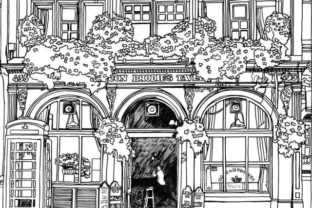 Deacon Brodie's Tavern in The Scotland Colouring Book. Picture: contributed