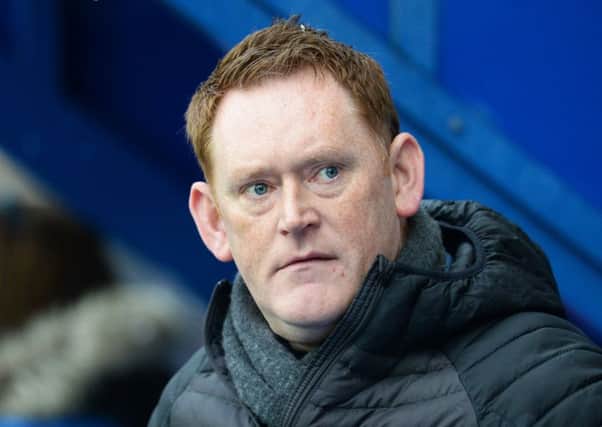 Livingston manager David Hopkin, above, apologised to referee Alan Muir after Saturday's match