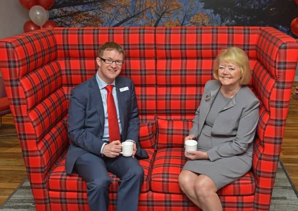 Ann Budge and David Horne, managing director of Virgin Trains East coast route. Pic: Jon Savage