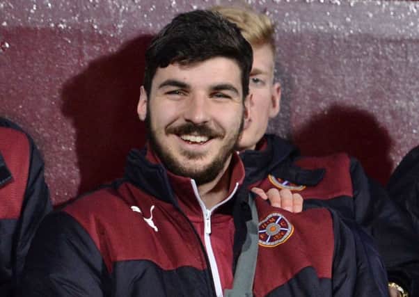 Hearts defender Callum Paterson has been absent for the last six weeks after suffering shoulder ligament damage against Kilmarnock