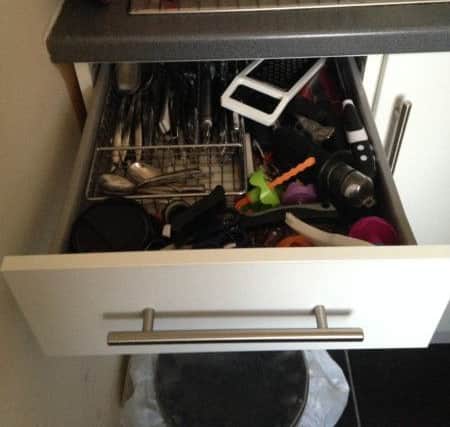 The woman reached in for cutlery and instead found a snake. Picture: Scottish SPCA