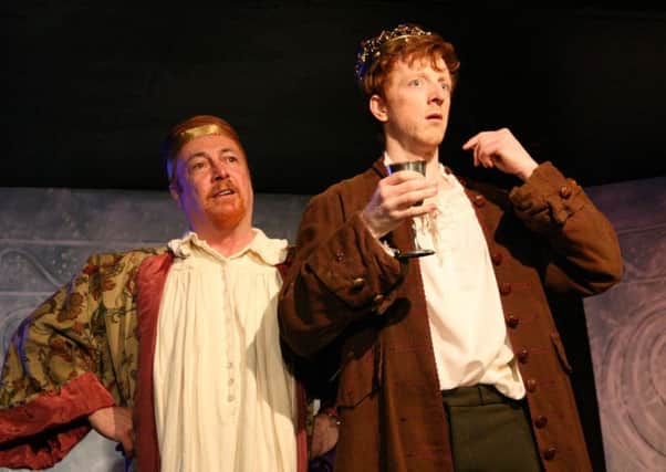 Neither God Nor Angel
. Jimmy Chisholm (left) as King James VI  and Gavin Jon Wright as William