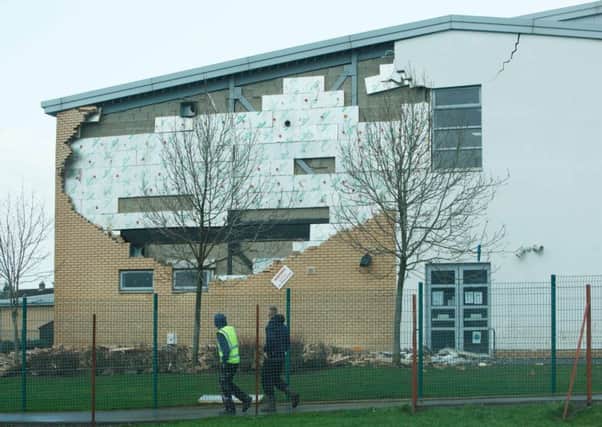A wall collapse at Oxgangs Primary School sparked the crisis. Picture: Toby Williams