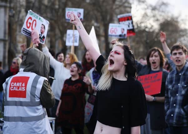 People in London protest against David Cameron's tax dealings.  Picture: Dan Kitwood/Getty Images