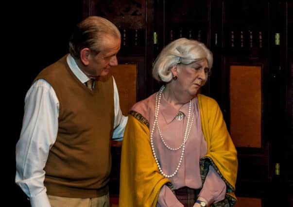 Killin Drama Club in  Into The Mist by Helen Wyngard with 
Gordon Hibbert and Glenda Mardon
 
Picture: Walter Hampson