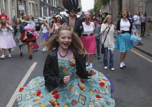 Jessica Hughes, 13, dances on Constitution Street during Leith Gala Day. Picture: Toby Williams