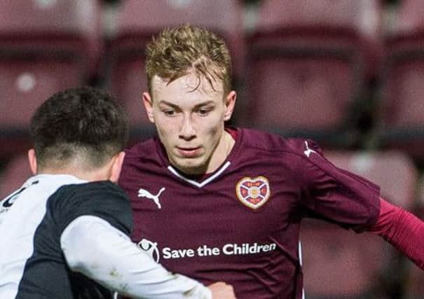 Lewis Moore scored a consolation goal for Hearts