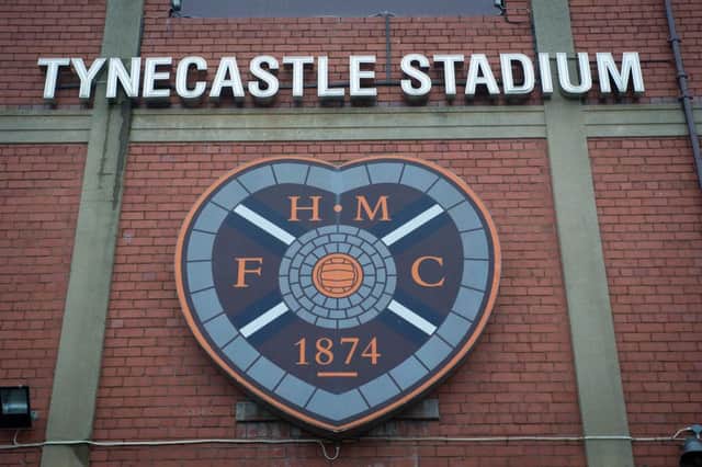 The teenager was arrested after the incident a Tynecastle.